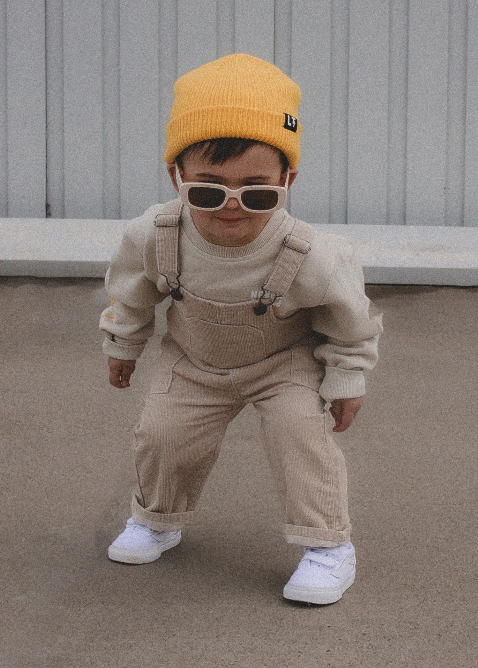 Cream Corduroy Overalls