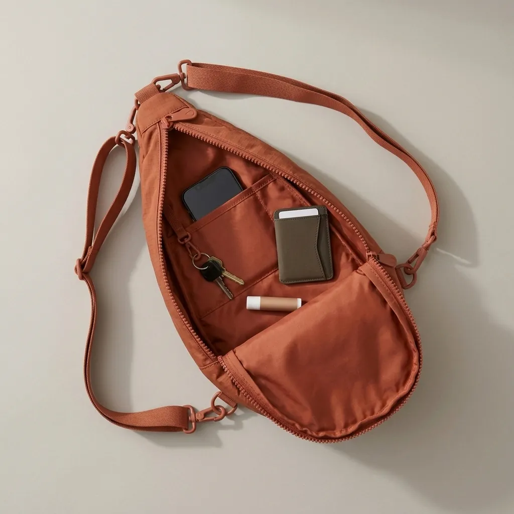 Drop 3 · Ripstop, opened to show the inside