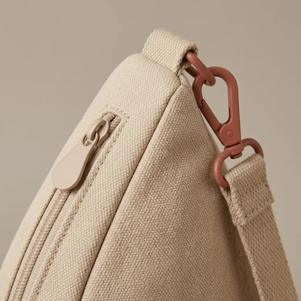 Drop 4 · Canvas, close-up of the Drop Clip and material