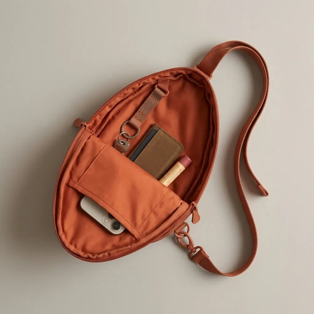 Drop 4 · Twill, opened to show the inside