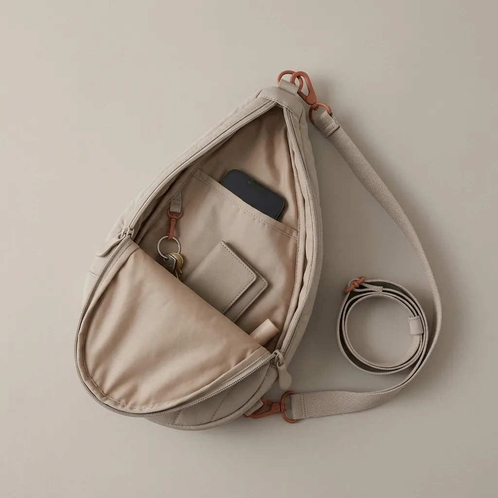 Drop 6 · Quilted, åbnet så indersiden ses