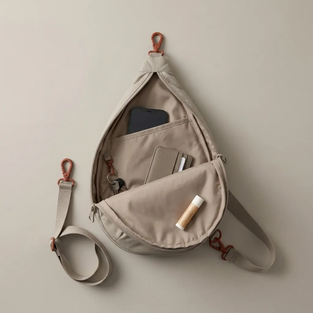 Drop 7 · Ripstop, opened to show the inside