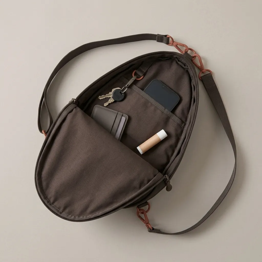 Drop 8 · Twill, opened to show the inside
