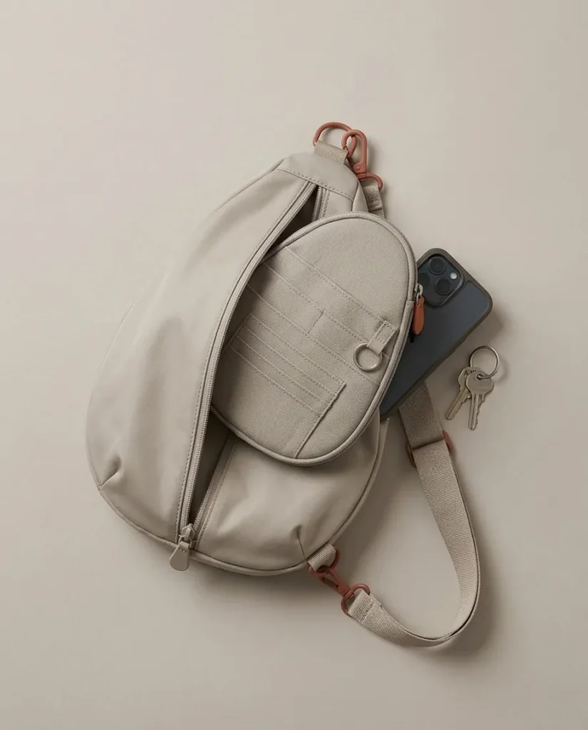 Drop Insert · Large, in use with a Drop sling bag