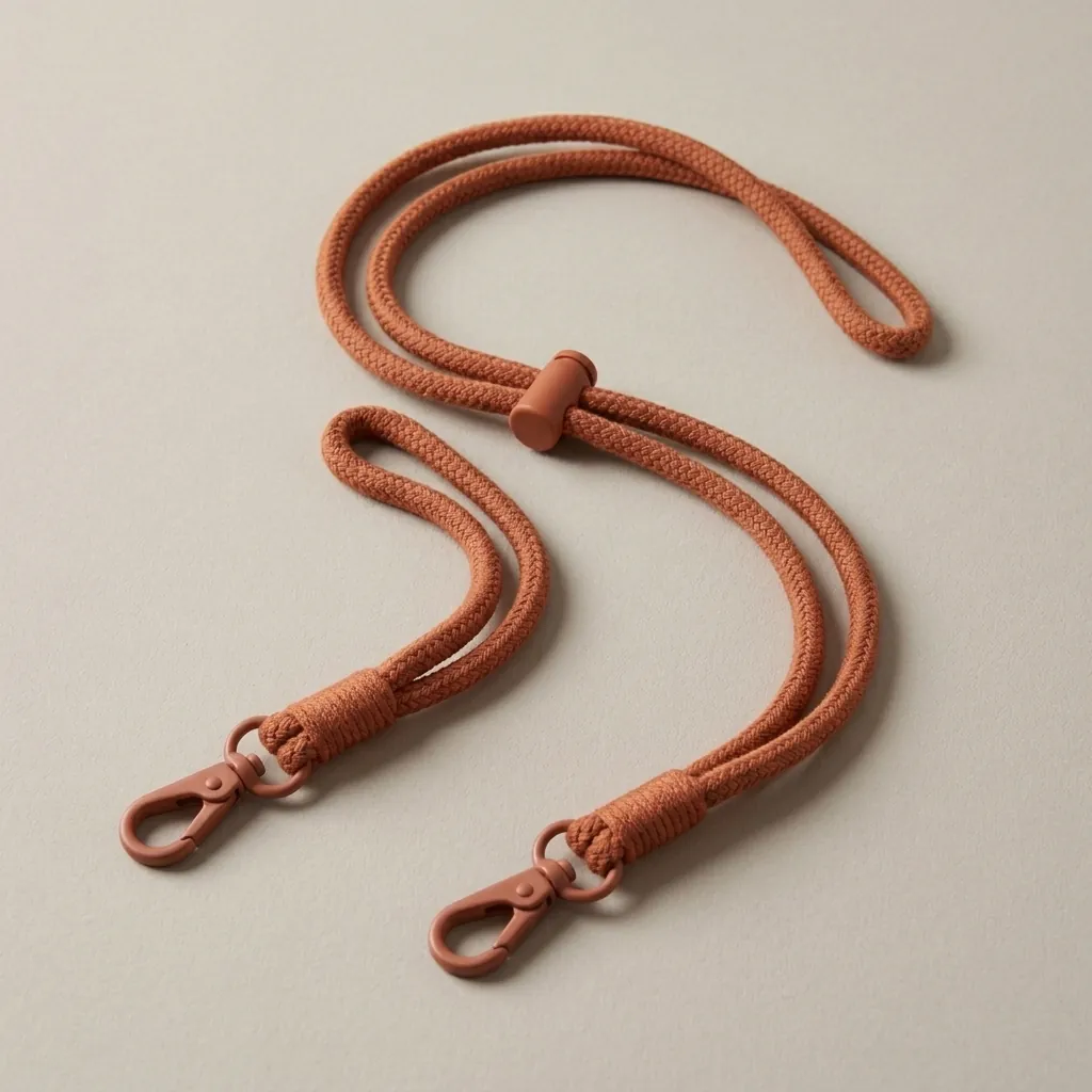 Rope Strap · Braided in Terracotta