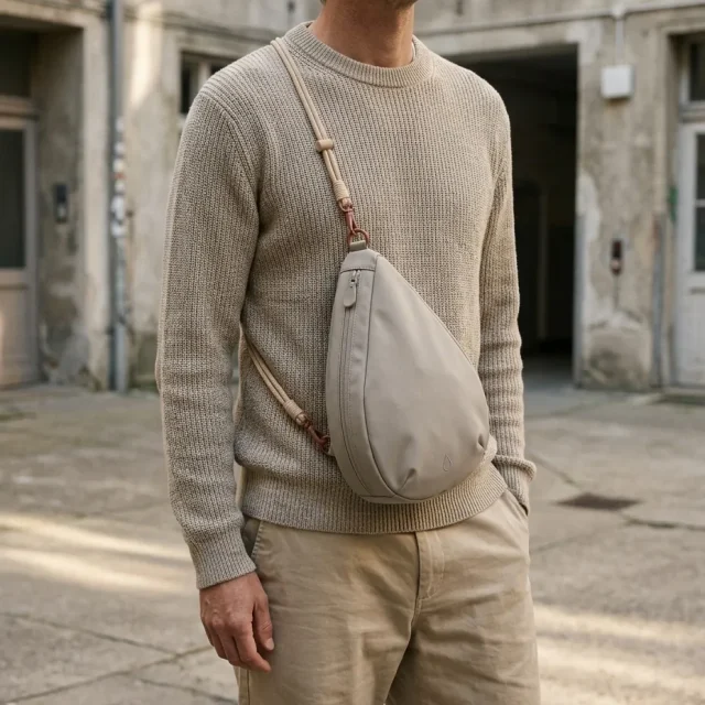 Rope Strap · Braided, in use with a Drop sling bag