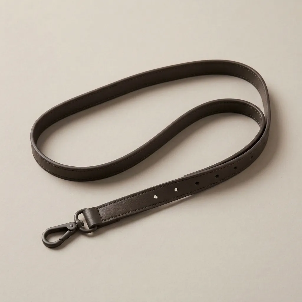 Smooth Strap · Faux Leather in Charcoal